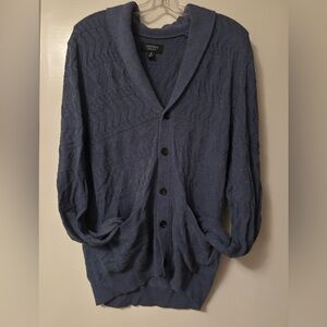 Nordstrom Men's Textured Blue Cardigan